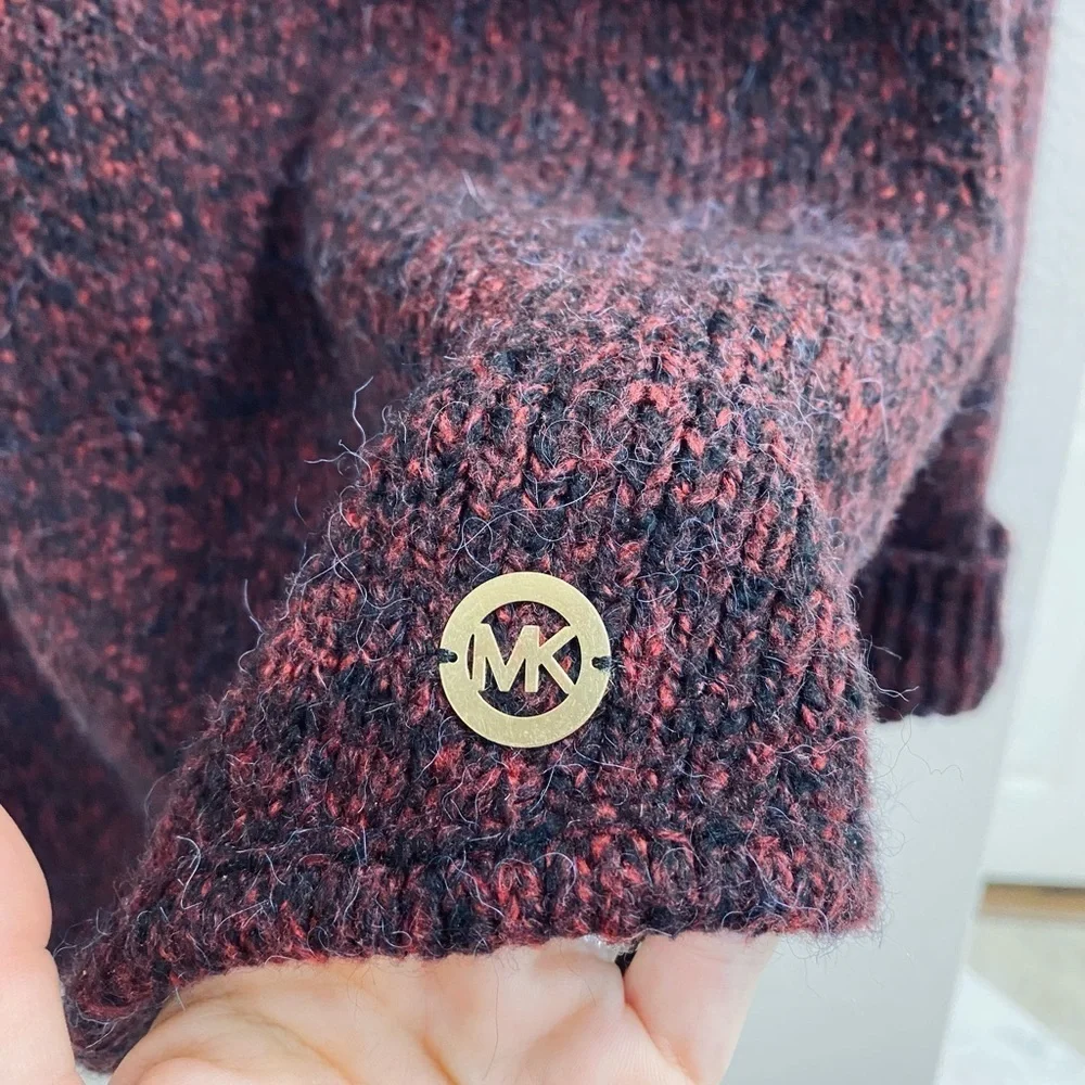Michael Kors Burgundy Turtleneck Sweater Size Medium